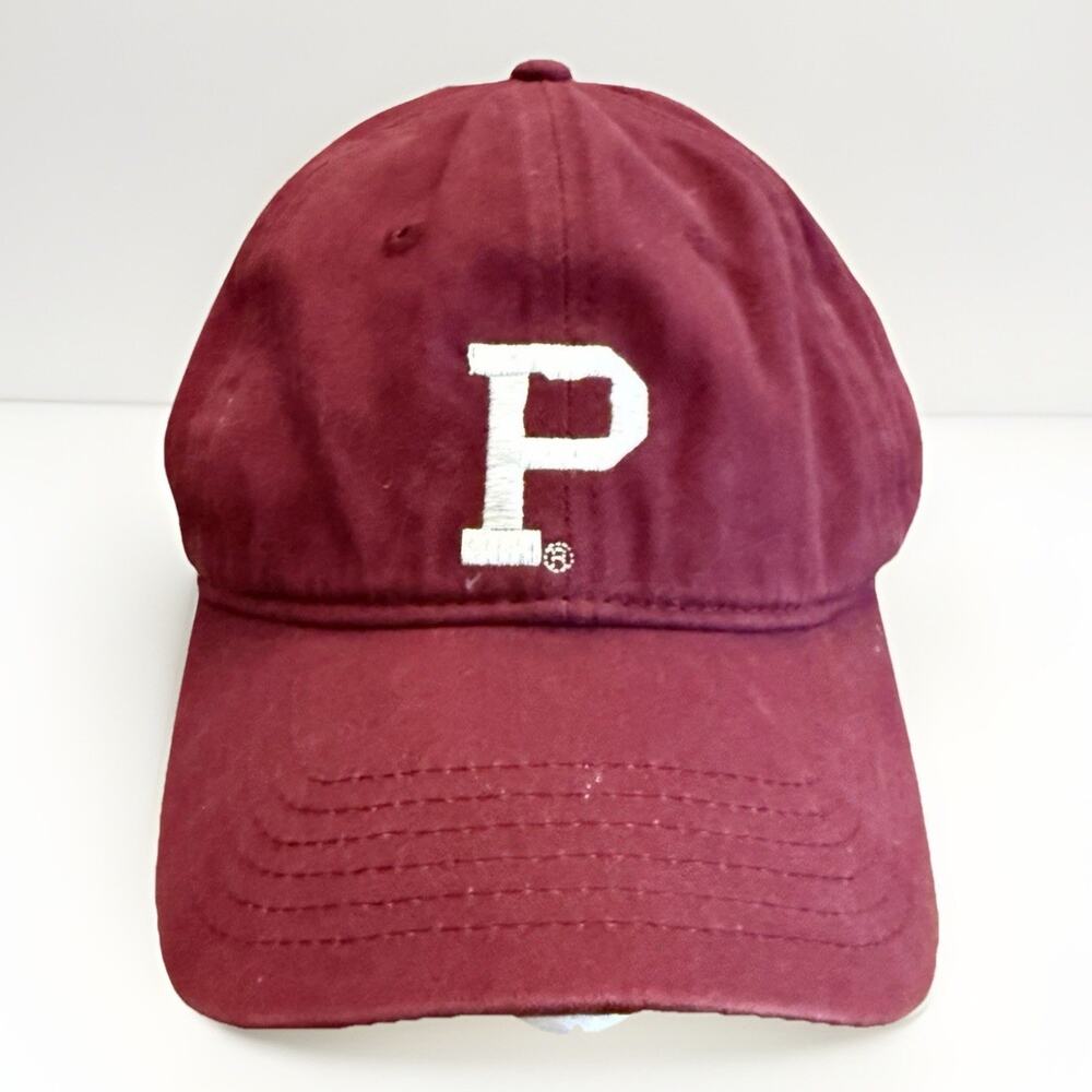 Portland Gear Mens Red “P” Oregon Map Cotton Blend Adjustable Strapback Hat Cap